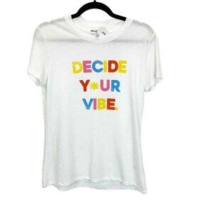 Sub_urban‎ Riot "Decide Your Vibe" Womens XS Graphic Tee Shirt NEW